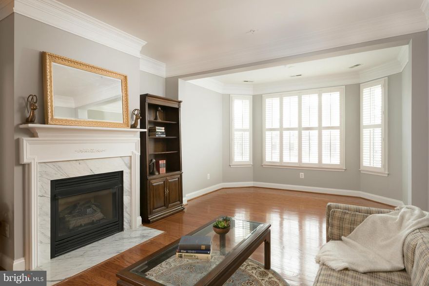 Large luxury 2BR/2BA condo features wood floors, high ceilings, plantation shutters, new SS appliances, fresh paint, and new tile in master BA. Each BR boasts ceiling fans and walk-in closets with custom shelving. Secure building in a fantastic commuter location -  1 light to DC, 1 mile to Braddock Rd metro, and DASH bus across the street. 1 garage space. Close to future Potomac Yards metro!