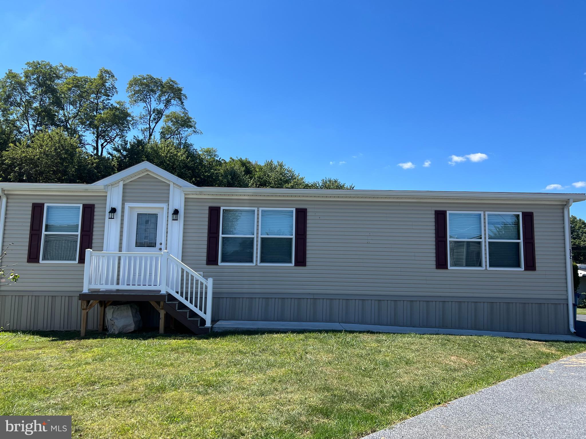 2023 Doublewide located in the 55+Trindle Park . It is convenient to shopping ,restaurants, medical facilities Open floor plan with island in kitchen and stainless steel appliances. Laundry right off the kitchen. Primary bedroom with attached bath and walk in closet. 2 bedroom and hall bath on left of the living room. .Buyers must be park approved. Settlement is preferred to be at Prominent Settlement Services,LLC located at 3464 Trindle Rd ,Camp Hill,PA 17011 Washer & dryer included. Shed