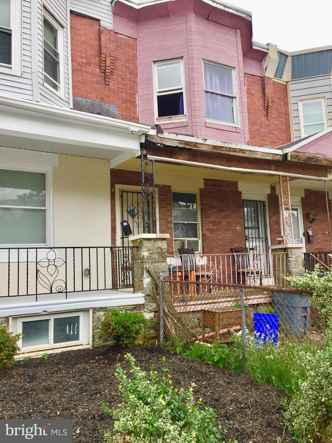 CHECK OUT THIS GREAT OPPORTUNITY in this up-and-coming area. This Duplex is comprised of a 1 bedroom unit on the first level and a 2 bedroom unit on the second level which is currently vacant. The Property has a cozy shared front porch with separate entrances for each unit and over looks a front yard. The first floor entrance is on the right and has a security storm door. This unit has wall to wall carpeting, a nice size living room with a window and chandelier. Adjacent is dining area with a small kitchen and a side window. There is a 3 piece bathroom with a shower/tub combination. Nearby is a Good size bedroom with a closet, a window, a door to a storage room and an exit to a rear back yard. A large basement runs the length of the home and is accessed by this unit. The Basement provides the main Heating System and the Hot water Heater for the house. Separate electric panels are located in each unit. The Second floor Unit entrance is on the left side of the front porch and has a security storm door as well. This Unit is the Larger of the two. There is a Large Living Room with wall to wall carpet, shelving, a chandelier and 3 large windows for plenty of natural lighting. Close by is an Extra Large kitchen with wide wood plank flooring, a large window, ample cabinetry and counter top space for food prep and appliances. Down the corridor is a bathroom with a window for fresh air, a shower/tub combo and a vanity with storage below. Nearby 2 decent size bedrooms are found. Both have 2 large windows, overhead lighting, closet space and wall to wall carpeting. Schedule your appointment today!!