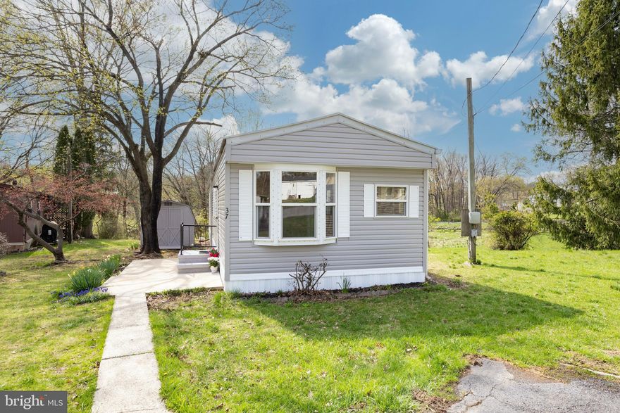 Welcome to 37 Terrace Drive.
Don't miss this spacious move in ready,  low maintenance home, conveniently tucked away on a quiet side street in the Coventry Terrace Mobile Home Park community.  Coventry Terrace is located in Spring City and the very desirable Owen J Roberts School District. With ample parking, large shed, back deck and a very spacious yard offering all sorts of outdoor enjoyment. 
Open living room & eat-in kitchen with plenty of storage and bay window, the home has been freshly painted and is move in ready.  Two spacious bedrooms and large hall bath includes newly updated shower for easy access. The Laundry room is close to the bedrooms, making wash day a breeze!  The home has been updated throughout with brand new siding, plumbing and propane heating system.  Low taxes and $685 lot rent includes water, sewer & trash. Affordable one floor living near everything!  Close to schools, shopping, and parks. And convenient to commuter routes Rt 724, Rt 100, Rt 113, Rt 422, and Rt 23. A terrific opportunity at affordable home ownership. Call and schedule your tour today!