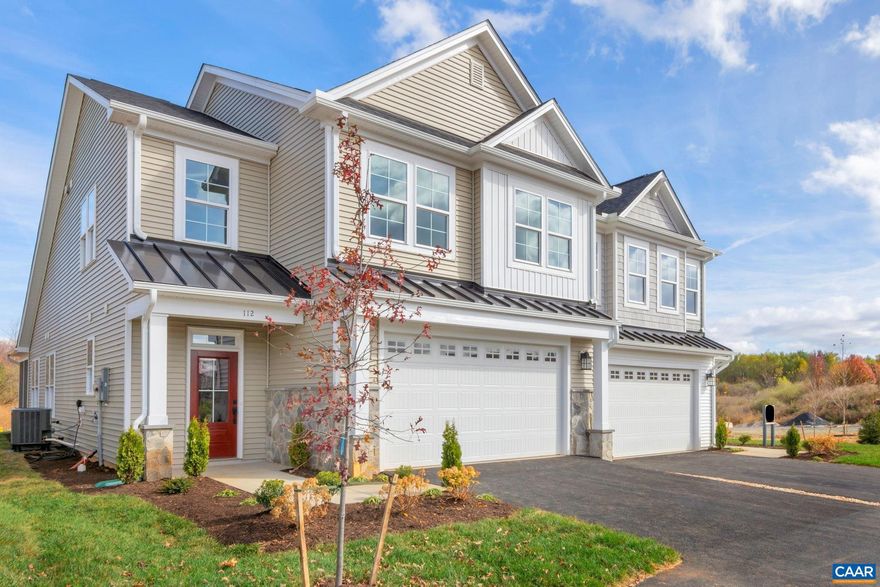 To be built Bayberry features low maintenance living, with a first floor primary suite. There is plenty of room to host and entertain, with a spacious Kitchen that flows into your family room. Gather around the gas fireplace on chilly evenings, either inside or from your screened-in back porch! Elegant 9' ceilings throughout both floors allows the natural light to make this floorplan feel even more spacious! Upstairs, a versatile loft can be a playroom, office, rec room, hobby area... whatever you desire! Off the loft, a pocket office and closet add even more possibilities. Two spacious spare bedrooms with walk-in closets and a full split bath complete the upper level. Conveniently located in the City of Waynesboro close to 64, shopping, dining, and other amenities, making your errands a breeze. Plenty of room for storage with a 2-car garage and ample closet space built in to the home. Pictures shown are of actual house.,Quartz Counter,White Cabinets,Exterior Fireplace,Fireplace in Family Room