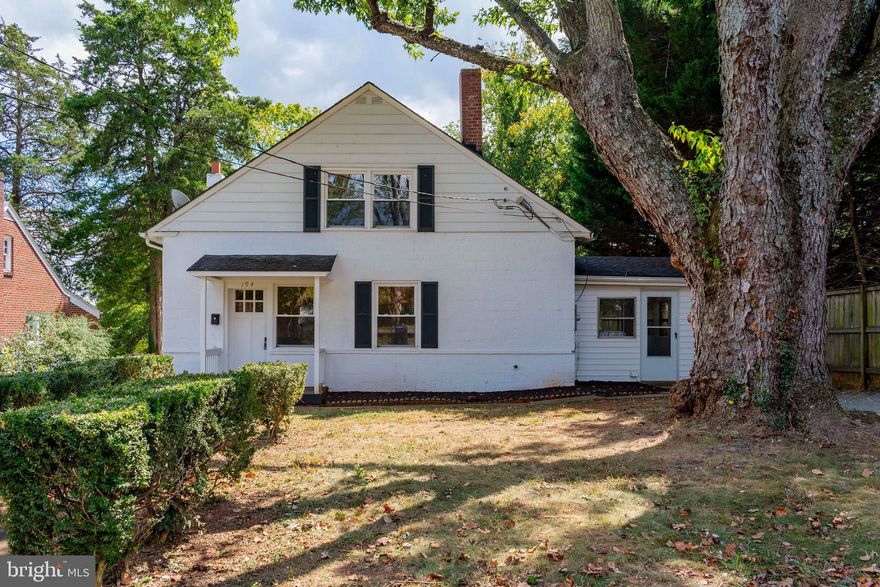 In Town GEM....this is a four bedroom home with completely renovated interior--refinished hardwood floors, all new paint, granite countertop, comes with range/stove, refrigerator, dishwasher, washer and dryer, bonus room/sunporch.  Pretty yard and great location.  Storage shed in backyard.  OFF STREET parking!  NEW
:THere is room for a second bathroom upstairs —toilet and pedestal sink are already in house—seller will credit purchaser with $15,000 at closing to put in second bathroom.