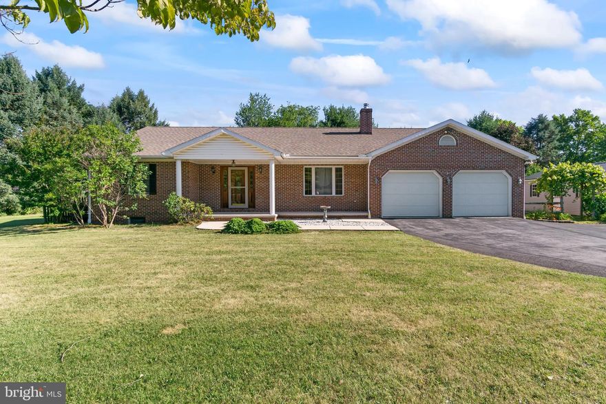 This is the one you have been waiting for!  All brick custom rancher with hardwood floors on a large flat lot with no HOA.  Large living room with wood-burning fireplace (wood stove), separate dining room, kitchen with lots of cabinets, a really nice island for prep that provides even more storage, beautiful and sleek quartz countertops and stainless steel appliances.  The Primary bedroom has walk-in closet and on-suite with walk-in shower.  Spacious rooms, with beautiful natural woodwork.  Laundry room is conveniently located on the main floor.  Spacious enclosed sun porch (with new roof and ceiling), the roof on house was replaced in 2013 and a newer gas furnace has been installed.  The Finished lower level has a spacious family room with double closets for storage, and a bonus room that could be 4th bedroom, plus large storage/utility room.  This home is quality built with 2x6 exterior walls, they just don't build them like this anymore!  Enjoy the beautiful large back yard with a bonus of several Asian pear trees (they are loaded with pears).  This home is in a convenient North End location and close to I-81, shopping, restaurants, and the airport!  Don't delay - Schedule your showing today!