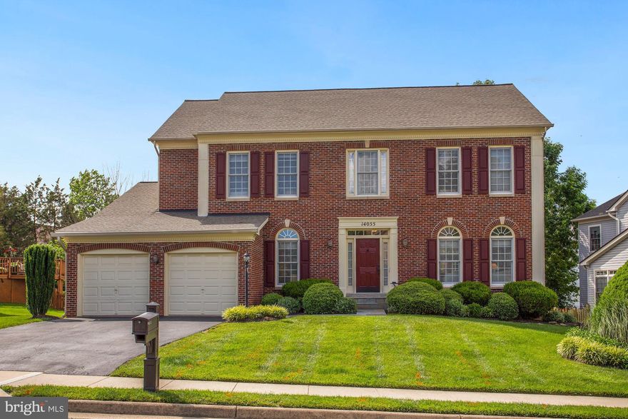 This beautiful home is situated in a sought after Chantilly community convenient to Wegmans and many great restaurants.  This brick front Belair model with beautiful landscaping has so much curb appeal!  As soon as you walk into this well cared for and meticulously maintained house you are welcomed into a large open foyer on the main level. This level also includes a private office, formal living room, dining room,  spacious kitchen with breakfast area and a family room with a gas fireplace.   From this level you can also walk out and relax or enjoy dinner on the fantastic trex deck.  Head upstairs where you will find a spacious owners suite with two walk-in closets, a large bath with a soaking tub and separate shower.  There are also four more generous sized bedrooms and two more full bathrooms!  This upper level has newer carpet with upgraded padding.  The large open basement in this home is ready for your finishing touches.   It is already roughed in for a full bathroom and there is SO much storage space.  From the basement you can walk out to the fully fenced backyard.  In the backyard there is a great area ready for your playset, patio, firepit or whatever your heart desires.  Don't miss this one!