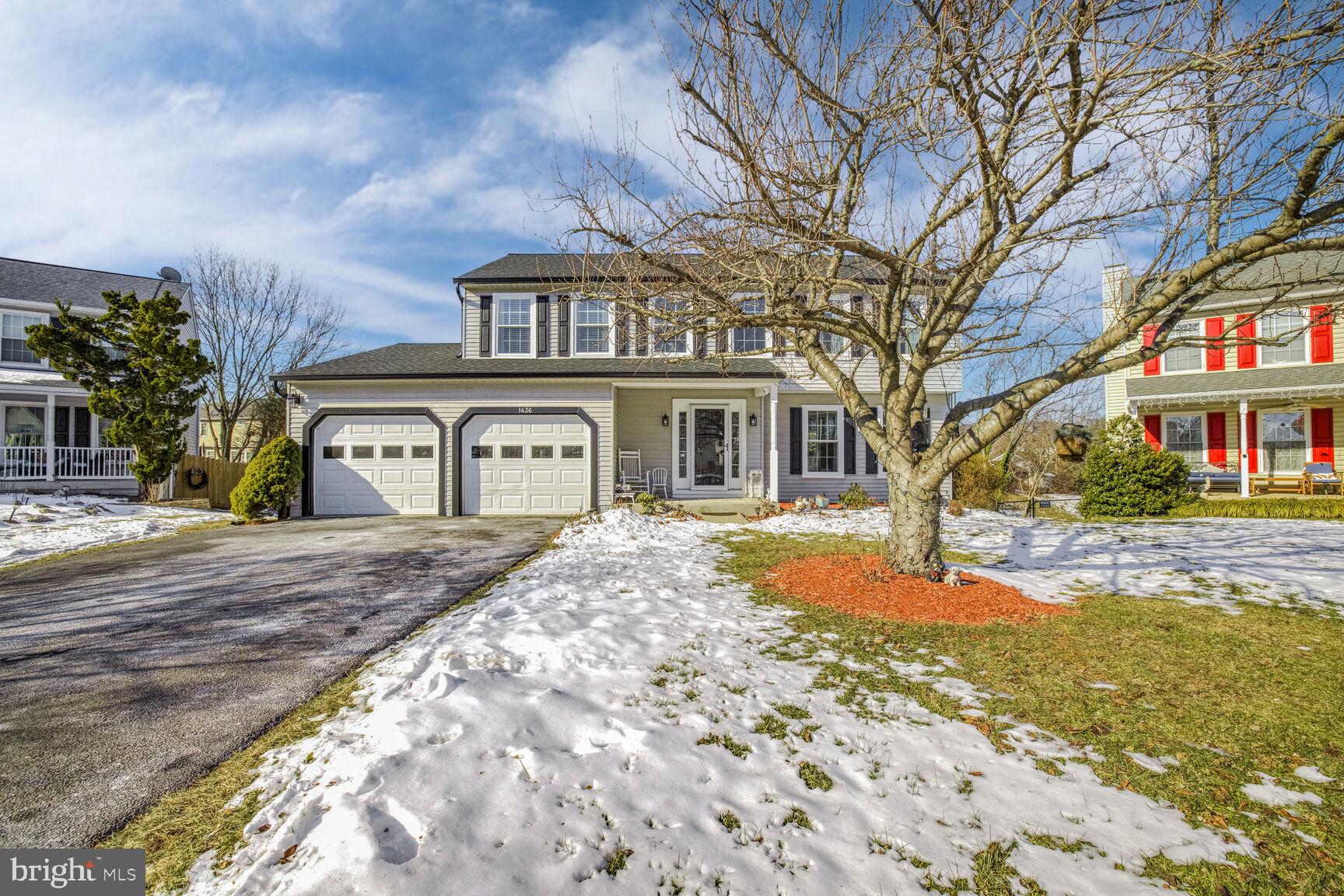 This beautifully renovated colonial home in Frederick, MD, offers a perfect blend of modern upgrades and timeless charm. The first floor features a newly renovated half bath, along with a stunning kitchen upgrade that includes waterfall granite countertops, stainless steel appliances, elegant top cabinets, and a custom coffee bar/buffet cabinetry addition. The fully finished walkout basement provides a spacious family room/entertainment area, an office, and plumbing connections ready for a bar or kitchenette. Recent upgrades include new windows, exterior doors, a roof with decking and plywood, gutters, a resurfaced and 1.5 foot extended driveway, and a host of updated appliances and systems, such as the HVAC, sump pump, water heater, and garbage disposal. With new hardwood floors throughout the main and upper levels, luxury vinyl plank flooring in the basement, and convenient first-floor laundry, this home is move-in ready and designed for modern living. Located within close proximity to shopping, dining, and just minutes from downtown Frederick, local roads, and highways, this property offers both convenience and accessibility to everything the area has to offer!
