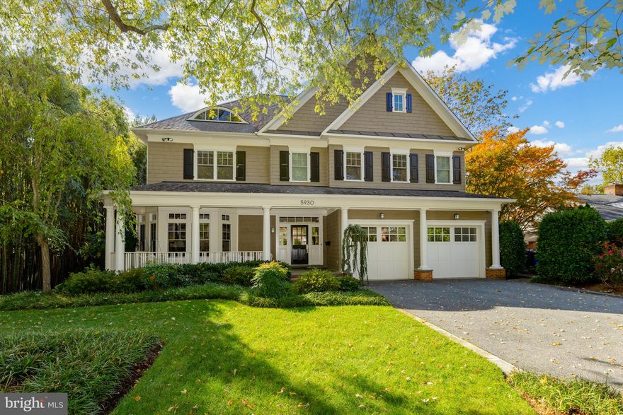 Tucked away in serene Landon Woods, 5930 Kirby Rd offers a spacious interior of over 7,200 SF with an airy floor plan featuring generously-proportioned rooms, large windows, and many thoughtful design choices and clever storage solutions throughout! Custom built by Sandy Spring builders, the home's main level features 10' ceilings  with a living room, dining room, and spectacular open kitchen/family room with fireplace - all with easy indoor-outdoor social flow to and from the rear patio, screened porch, and deep and very private backyard. A large mud room with pantry, coat closet, and additional storage between the 2-car garage and kitchen makes for easy parking and unloading. Upstairs are four sizable bedrooms, each with en suite bath and walk-in closet, including a primary suite with 2 large closet/dressing areas. The lower level features a large, open rec room, bedroom with two closets and full bath, media room/gym, and bonus room with shelving/storage.