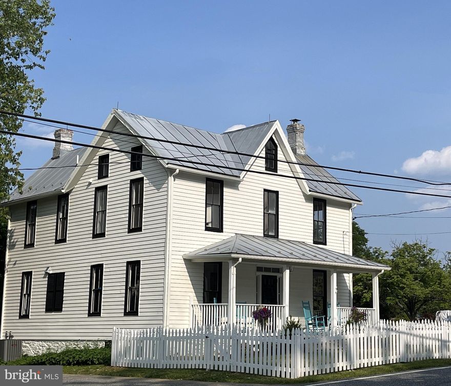 Welcome to this breathtakingly renovated historic home, originally built in the 1870s, and meticulously restored to offer the perfect blend of old-world charm and modern luxury. Situated in Butler on a sprawling 1+ acre lot bordering the picturesque Black Rock Run stream. Located in the Hereford Zone with convenient access to Hunt Valley, I83, and 695. With new electric, plumbing, HVAC systems, a brand-new kitchen, bathrooms, and beautiful landscaping, this home offers a seamless fusion of historic character and modern convenience. Additionally, it features a fire pit, a new deck, a fenced front yard, covered porch, and a delightful potting and storage shed adding both functionality and charm to the property.

HISTORIC CHARM: Step inside to discover a meticulously renovated interior with original architectural details, including historic wavy glass windows, crown moldings, original heart pine and solid oak hardwood floors, and high ceilings, which have been thoughtfully preserved, showcasing timeless craftsmanship.

MODERN UPGRADES: This home has been thoughtfully updated with new electric, plumbing, septic, heating, and cooling systems, ensuring a comfortable and worry-free living experience. The seamless integration of the open floor plan preserves the integrity of the original structure while offering the convenience of contemporary living.

STUNNING KITCHEN: The kitchen is a masterpiece, boasting stainless steel appliances, sleek countertops, ample cabinet space, and a beautiful backsplash. Whether you're a culinary enthusiast or simply enjoy entertaining, this kitchen will inspire you to create culinary delights while offering a perfect space to gather with loved ones.

THREE BEDROOMS &TWO AND A HALF BATHS: The upper-level features three comfortable bedrooms, each offering a peaceful retreat. The primary suite includes a private en suite bathroom, while the remaining bedrooms share a well-appointed full bathroom. Additionally, a convenient half bathroom is located on the main level for guests.

EXTENSIVE THIRD FLOOR LOFT:  The home includes an expansive third-floor loft, providing ample storage space for all your needs. Whether you require additional room for belongings or envision a versatile space for hobbies, this loft offers endless possibilities.

SCENIC OUTDOOR SPACES: The 1+ acre lot surrounding the home has been beautifully landscaped to create an idyllic oasis while relaxing on the new deck or porch. On cooler evenings, gather around the fire pit while enjoying the serene views of the Black Rock Run stream and create lasting memories with family and friends.

PRIME LOCATION: Located, in historic Butler, this property offers convenience and accessibility to schools, shopping, dining, and entertainment options. Take advantage of nearby parks, recreational facilities, and easy access to major transportation routes.