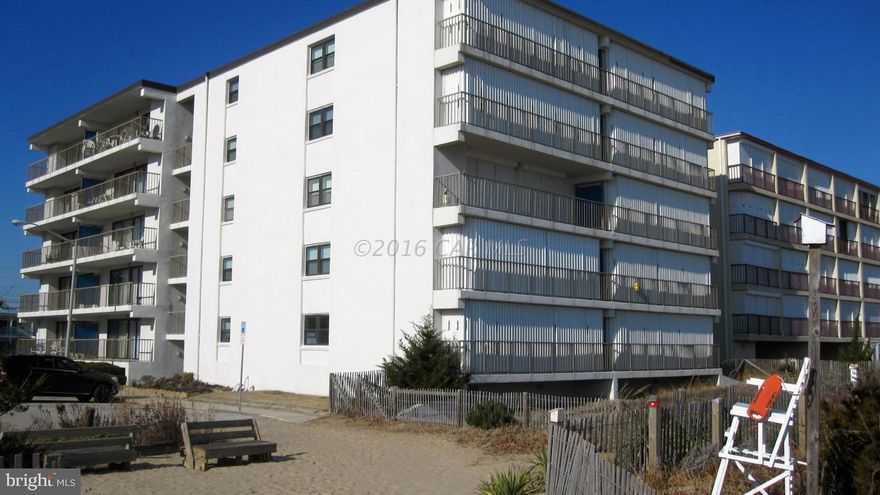 Beautiful direct ocean front 3 bedroom southeast end unit in small 20 unit mid rise masonry building w/elevator service & outdoor pool. Panoramic ocean views w/large ocean front balcony & south facing windows. Master Bedroom fronts on the ocean. Fireplace in living area. Entry way, kitchen/dining/living area ceramic tile flooring/wainscoting. Ceiling fans throughout. Many interior upgrades. HVAC June 2016, Kitchen, bathrooms, wine refrigerator, separate ice maker. Custom built in wall unit in living area. Electronic ocean front shutters. California closet in master bedroom. These are the original owners & has never been rented. Truly a unique property with a prime location. FYI - New 30 year roof installed 2015. New elevator installed 2014.