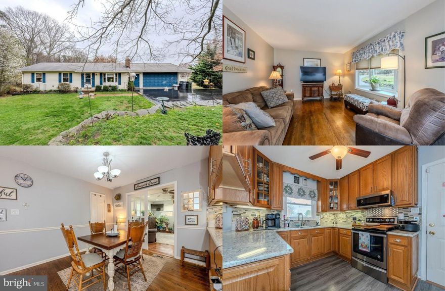 This beautifully updated 3 bedroom, 2.5 bath home is nestled on a scenic 1.3 acres backing to woodlands and delivers plenty of living space on two finished levels. The beauty begins outside with a tailored exterior, oversized driveway and 2-car garage, vibrant landscaping with stacked stone walls, sundeck, patio, sizeable shed with power, and fenced backyard area and lush property and woodlands beyond. Inside, gleaming hardwood flooring, a soft neutral color palette, decorative moldings, custom built-ins, a fantastic sunroom, upgraded kitchen, updated baths, and an abundance of windows create instant appeal. Recent updates including a brand new roof, new furnace, heat pump, water heater, and pump make it move-in ready! ****** An open foyer welcomes you home, to the right the living room features warm hardwood flooring and a bay window that fills the space with natural light. The standout kitchen is sure to please with gleaming granite countertops, 42” traditional and glass front cabinetry, decorative tile backsplashes, and stainless steel appliances. The adjoining dining room is accented by chair rail and has French doors opening to the spacious sunroom with walls of windows, recessed lighting, twin lighted ceiling fans, and a door granting access to the deck with stunning natural views and steps to the fenced backyard—seamlessly blending indoor and outdoor living. Back inside, hardwoods continue down the hall and into the primary bedroom boasting a lighted ceiling fan and an ensuite bath with vessel sink vanity and tub/shower. Two additional bright and cheerful bedrooms, each with hardwood flooring and lighted ceiling fans, share the renovated hall bath with granite topped vanity, sleek lighting and fixtures, and a step-in shower with designer tile. ****** The expansive finished lower level family room is ideal for entertaining and relaxation, complete with a wet bar, built-in shelves, and a cozy floor to ceiling brick fireplace with a woodstove insert. Here, French doors open to the patio and backyard, perfect for gatherings and simple relaxation. A den/bonus room provides versatility for a guest suite or a home office, while a powder room, large laundry room with utility sink, and lots of storage space complete the comfort, style, and practicality of this wonderful home. ****** All this in a tranquil setting, just a stone’s throw from Signal Hill Park with Signal Bay Waterpark, 4 multi-use sports fields, a softball field, pavilion, picnic areas, a playground, and miles of new walk/jogging paths. It's a commuter's dream with the VRE just down the street and easy access to Prince William Parkway, Routes 234, 28, 29, and I-66. There is plenty of shopping, dining, and entertainment choices in every direction including historic Old Town Manassas. It’s the perfect home in a spectacular location!