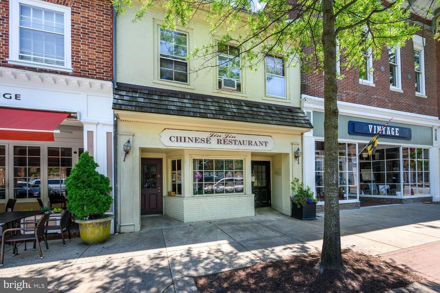 Positioned in the heart of historic downtown Easton, this prominent three-story mixed-use building represents a rare opportunity to acquire a true Main Street asset in one of the Eastern Shore’s most vibrant and increasingly supply-constrained commercial corridors.  Surrounded by established retail, acclaimed restaurants, professional services, and consistent pedestrian activity, opportunities of this scale and visibility are becoming increasingly difficult to replicate.
Encompassing approximately 3,860± square feet, the property offers a commanding presence with exceptional street exposure, strong foot traffic, and a highly strategic downtown position benefiting from both local and visitor activity throughout the year.  Rich in character and set within one of Easton’s most recognizable and pedestrian-oriented streetscapes, the building features an authentic historic storefront presence and benefits from the energy and walkability that define downtown living and commerce.
The existing layout features commercial space at street level, while the upper floors present potential residential or alternative mixed-use opportunities, subject to buyer verification, approvals, and intended use. A particularly compelling attribute is the presence of independent front and rear access serving the upper levels, creating uncommon flexibility for future configurations and occupancy strategies.  Rear alley access further enhances functionality and accessibility — a valuable and increasingly scarce feature within the downtown setting.
While the structure reflects an older vintage and presents a meaningful opportunity for renovation and vision, assets of this nature — with scale, location, visibility, historic character, and long-term upside — remain a finite commodity in downtown Easton.  For investors, owner-users, or buyers seeking a signature downtown asset with the ability to create value in one of the Eastern Shore’s most desirable historic business districts, this is a rare chance to acquire a property with enduring presence and potential — ready for its next chapter.  The property is subject to an existing Right of First Refusal.  Any accepted offer shall remain contingent upon satisfaction or expiration of such rights.