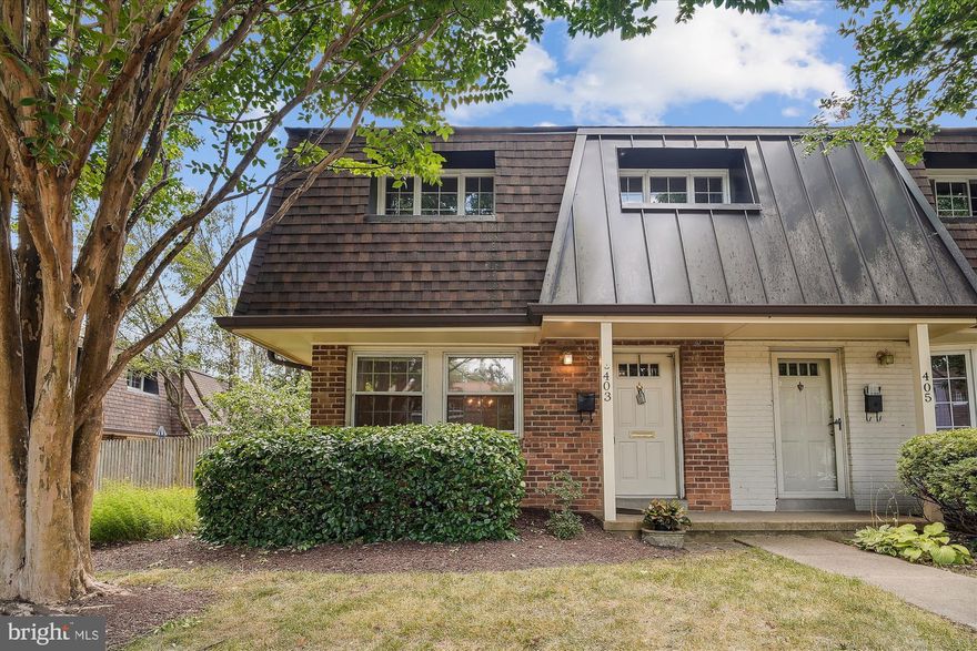 INSTANT EQUITY!!  LAST UPDATED HOME OF THIS SIZE SOLD FOR $635K!!
This adorable 3 bedroom, 1.5 bathroom end-unit townhome is a rare opportunity in sought after Winter Hills. Move-in ready and also lots of room to make it your own! The bright first level offers a combination living room and dining space with beautiful hardwood floors. Galley kitchen provides tons of storage space, plus washer and dryer that are conveniently hidden away. The kitchen can be enjoyed as-is or open it up for an entirely new look! Upstairs you will find a full bathroom and three ample bedrooms, overlooking beautiful trees and a fully fenced yard. The back patio provides privacy, and a great covered area for grilling in the rain! A gate gives access to your private parking space in the back, plus plenty of street parking out front. This sunny home is freshly painted with hardwoods on both levels. Location! Location! Just steps away from the community pool and close to all that this wonderful community has to offer - great restaurants, shops, Farmers Market, W&OD Trail, close-by Metro, bus and commuter routes. Come see this amazing home while it lasts!