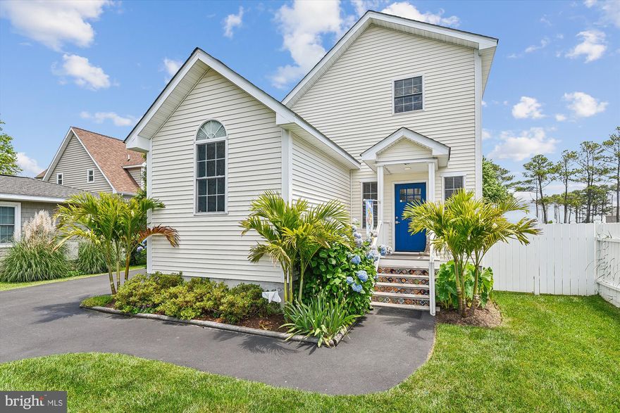 Location, Location, Location!  No Condo Fees or HOA!  12652 Balte Road you will find a quiet, tucked away West Ocean City home close to all of the action in the Cape Isle of Wight. With picturesque water views and  50’ feet of dockage on a sheltered canal, this home offers a serene retreat. Step into your private island oasis within the fenced backyard, boasting spacious paver patio, cozy firepit, and inviting hot tub. This meticulously maintained 3-bedroom, 2.5 bath residence features an inverted floor plan and exquisite upgrades throughout.  Marvel at the stunning Ocean City Skyline and Assawoman Bay from your second-floor porch, main living area, and kitchen.  The main foyer, bathrooms, and kitchen have Mexican Saltillo Tile with custom hand painted accent tiles to add to the home’s charm.  A custom hand-crafted Burley Oak staircase with hand painted Mexican tile risers is stunning.  The owner's suite boasts a generous walk-in closet, a recently updated spa-like bathroom, and access to the first-floor deck. Entertain with ease in the well-appointed kitchen, equipped with upgraded appliances and granite countertops.  Recent upgrades in 2023 and 2024, including a new roof, water softener, water filtration system, and well pump, ensure peace of mind for years to come. Don't miss out on this exceptional opportunity—schedule a tour today and experience the perfect blend of location and luxury!
Are you Ready to Enjoy the Beach Life?