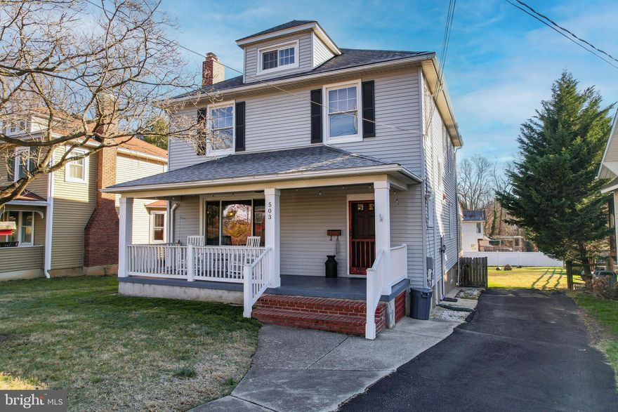 If you're longing to live in old Catonsville, your search may be over now that this  beautiful 4-bedroom home in the Hillcrest Elementary School district just hit the market. Welcome to the heart of Catonsville in the sought after community of Oak Forest. This classic 1929 home is the perfect mix of traditional and modern living with 4 levels of space. The main level is an open floor plan with an amazing flow from the foyer to the large living room (with a gas fireplace installed in 2023), to the spacious dining room with new lighting, to the family room where the comfy sectional sofa conveys. This is an amazing entertaining space, or room to  simply spread out.  In these rooms are charming features like columned knee walls, hardwood floors, high ceilings, crown & chair rail molding, original wooden banister, and more. Off the kitchen is a screened-in porch overlooking the spacious level backyard, which is fenced in. A convenient nicely appointed half bath (with original bead board ceiling) completes the main level space. And you can't miss the charming front porch, just waiting for you to do some lounging with a cup of coffee or glass of wine. Most of the home has been freshly painted and there are hardwood floors throughout the home. The upper level contains 4 bedrooms that are all a nice size and the bathroom has been updated. The smallest of the 4 bedrooms has full walk-up stairs to the 4th level attic room with tons of possibilities for an office, art studio, craft room, exercise room, or extra bedroom, etc. 
The basement also has many possibilities, and features an upgraded electrical box, workbench, and a large separate utility room great for lawn equipment, bikes, etc., which has a convenient entrance directly into the backyard. There is also an outside side entrance to the basemen at the driveway. The basement is complete with a sump pump (less than 5 years old) and a French drain. 
Other recent big ticket updates include furnace in 2018, windows on the first floor (3-5 yrs), roof in 2016, first floor split system in 2015, central air for upstairs in 2015, & driveway repaving in 2022 (driveway fits 5 cars).
A nice walk, quick bike or car ride will take you about a mile away to the Village of Catonsville with its many popular restaurants, shops, and services like the post office, library, etc. This is also where the legendary 4th of July parade takes place, along with a weekly incredible farmer's market. There is even an entrance for Patapsco State Park at the end of Hilton Ave. Come enjoy everything this home and Catonsville has to offer you! Life is Great in 21228! 
Seller needs rent back for up to 60 days, although it may be much shorter. 
OPEN HOUSE: SAT, JAN 6.   1 - 2:30 PM.