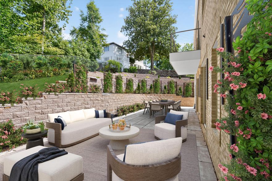 NEW PRICE! Stunning brand-new, ground-up 2025  build on one of the last available lots in the prestigious Foxhall Corridor!  Located just minutes from the business and cultural centers of Washington, this property sits in a quiet, private enclave near several Embassy residences and just steps from one of Washington's most expensive sales in history.  While the exterior is inspired by the late renowned architect Arthur Cotton Moore, the interior is a glamorous 6700+ square feet of exceptional entertaining and living space, with the highest level of finishes available today.  Sited on a third of an acre, this light-filled and elegant home features 5 bedrooms, each with an ensuite bath,  an open-concept kitchen/ family room,  a banquet-sized dining room, a gym with a sauna, a home office, a theatre and an elevator to all levels.   Outside a large terrace with a fountain and tiered landscaping provide privacy.  A two-car garage with two plug-in electric car chargers and additional parking complete this special offering.