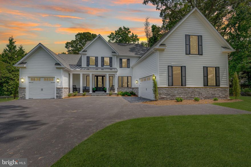 Brand new award winning Baldwin Homes construction.  Three finished floors, 2 car garage and 1 car garage, 5 bedroom, 4 full bath, 2 half bath home with nine foot ceilings on main level and finished basement, upgrades throughout, Move in ready.
THIS HOME WILL ACCOMODATE A POOL.
Tucked away in an elegant enclave of homes but close to Annapolis, Rt 97, 50, 32 and more.  

Great floor plan with main level primary bedroom suite with 2 walk-in closets with built ins  and en-suite primary bath.   Spacious 2-story foyer with formal dining room with chair rail molding to the left off of the foyer, the great room with 2-story coffered ceiling and gas fireplace with stone and shiplap is straight back and the kitchen, open to the great room, is inclusive of  counter depth full size refrigerator and full size counter depth freezer, pantry, island, wall oven and built in microwave and propane range  and dishwasher.   Generously sized covered porch off of kitchen.  Large office, generously sized laundry room with sink and cabinetry, half bath, mud room with coat closet, drop zone and access to the attached 2-car garage.  The one car garage has interior access from the foyer.  Upper level boasts 4 large bedrooms, 2 full baths and beautiful staircase.  The finished lower level has a recreation room, with media room, seating area, full bath and plenty of storage space.

Details:  Hardie-plank exterior, 400 amp electrical service, Zoned heat pumps, 1st floor with propane back up,  Eight foot tall front door with sidelights, concealed sprinkler heads throughout, gutter guards,  craftsman style interior trim work, to include cove crown molding and chair rail with board and batten in Dining Room.  Chair rail and board and batten molding continues in foyer, upstairs to second floor, trim around all windows on the first floor.  

Gorgeous home, fabulous location!  Come see it today.  Please view virtual tour!