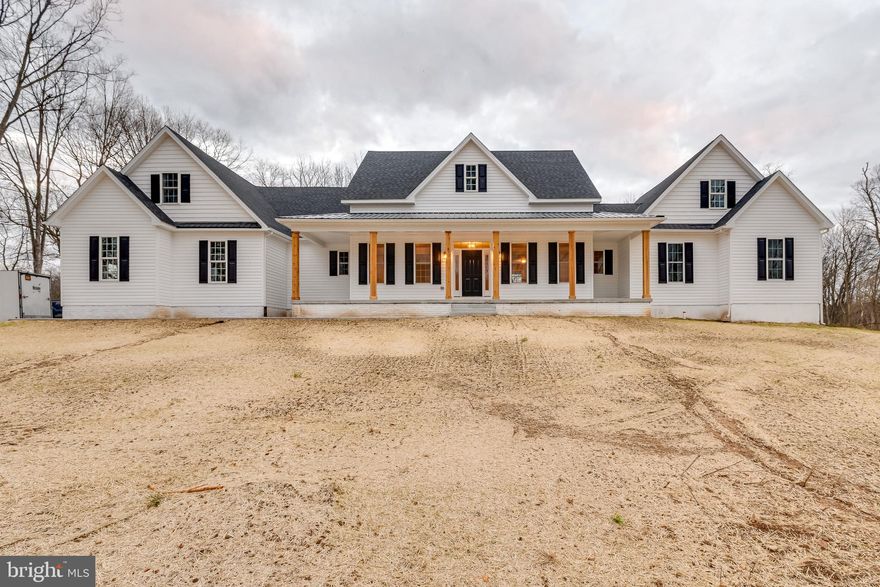 This stunning updated to be built farmhouse will have 3 or 4 bedrooms and 3 and a 1/2 baths. The spacious master suite is in a separate wing of the house. Most of the living space is on the main level of the home, making it great for a growing family or a place to retire to. The bonus room on the second level can be used as a bedroom or for extra living space. This gorgeous home will sit on a 10 acre lot. This gives you plenty of space to enjoy the outdoors with lots of privacy.