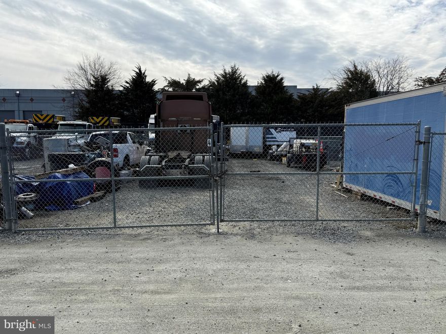 Industrial (M-T)  outdoor  storage yards for lease in Hornbaker Industrial Park near Innovation, Wellington Road,  Prince William Parkway, RT 28 and I-66.  Two  vacant fenced and graveled yards totaling 4,000 SF, currently available for immediate occupancy.   MT zoning allows towing operations.  Additional outdoor storage available.  Ideal for vehicle storage.  Single small yard can store one food truck or 4-5 cars.