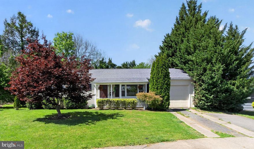 This charming three-bedroom, one-bath home offers the ease of one-level living paired with thoughtful updates and inviting spaces throughout. With a desirable south-facing orientation, the home is filled with natural light all day, from the morning sun streaming through the front living room window to the warm afternoon glow that fills the dining room through its large west-facing window.

The elegant living room welcomes you with rich hardwood floors and a bright, airy feel. The updated kitchen blends style and function with granite countertops, warm cabinetry, stainless steel appliances, and a classic subway tile backsplash.

Just beyond, a spacious dining and family room addition provides flexible living space, featuring high ceilings, expansive windows, and an electric fireplace that adds both warmth and character. With direct access to the rear patio, it’s an ideal setting for everyday living and entertaining alike.

The renovated bathroom features a modern vanity and sink, complemented by two-tone retro tile flooring and subway tile shower walls that add a touch of personality. Outside, the large fenced rear yard offers plenty of room to relax or gather, complete with a patio, fire pit, and storage shed. Inviting front landscaping enhances the home’s curb appeal, while the attached one-car garage and private driveway provide convenient off-street parking.

Set in a peaceful neighborhood just a short walk to Baker Park, this home offers a wonderful balance of comfort, light-filled living, and everyday convenience. This home’s location offers easy access to 270 and 70, making commuting to DC or Baltimore a breeze.