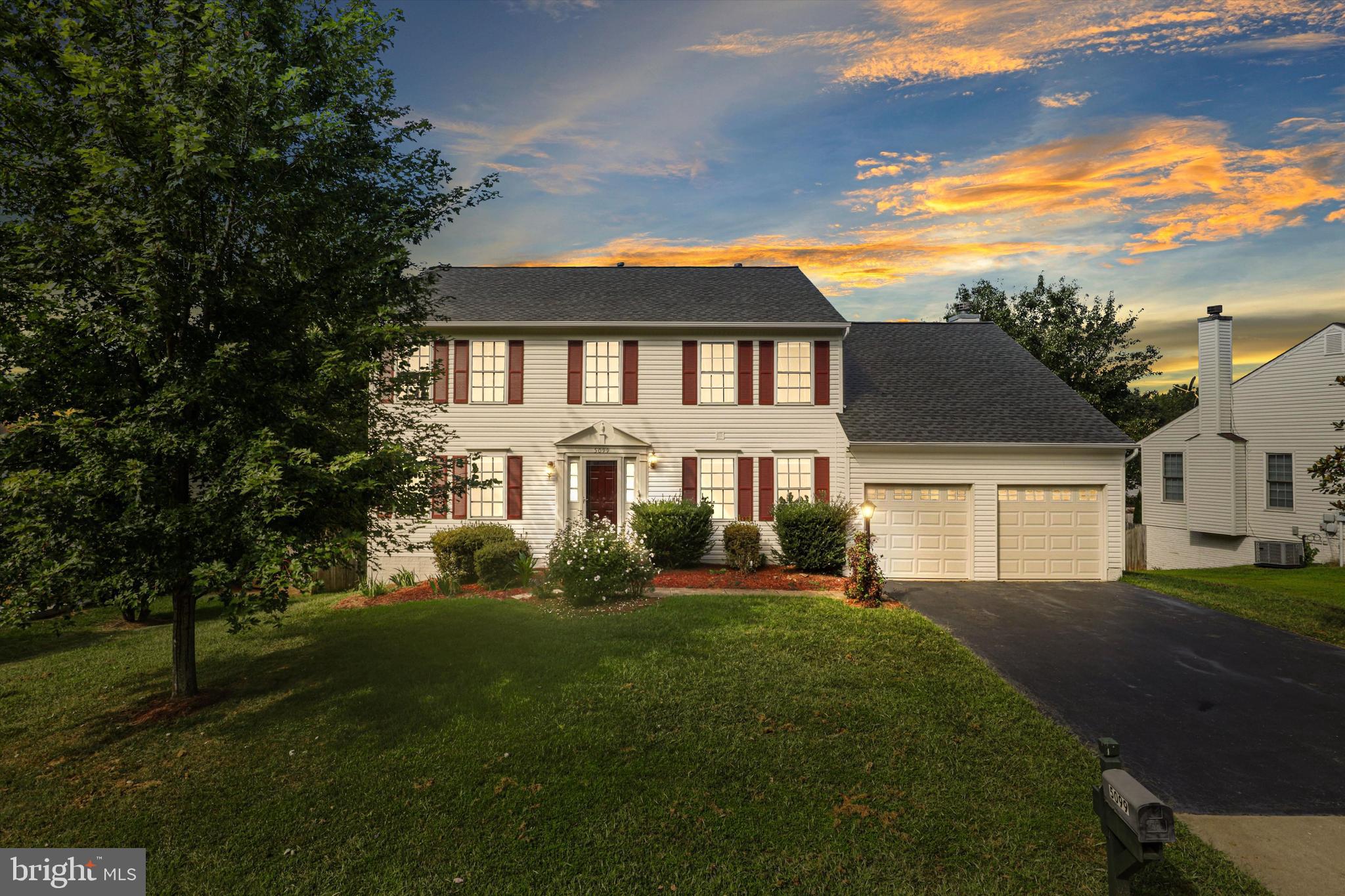 This Large 4BR Colonial with 2 car garage is available immediately and waiting for you to call it home. On the main floor there are separate living and dining rooms plus enough space for an at home office. The spacious kitchen with island overlooks the family room with gas fireplace and includes a breakfast area & adjoining sunroom. Off the sunroom is a trex style deck that views the partially fenced backyard. Upstairs are 4 BRs. The master bath features a dual vanity and luxury tub. In the walkout basement is a finished den, plus lots of unfinished storage space.