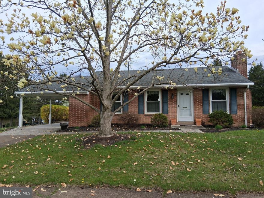 This home is perfect for someone who is just starting out or for someone who is ready to downsize.  This is a cute rancher w/ an open floor plan.  The kitchen, dining area and the LR are all open to each other in the front of the house.   The back half of the house has 3 BRs and 1 full bath.  There are HW floors in the LR and all BRs.  The one BR does have carpet over the HW floor.  The previous owner had the washer & dryer moved from the basement to a BR on the 1st floor.  The fireplace in the LR does have an insert in it (the FP/chimney have not been used in many years - condition unknown) .   The kitchen and the bathroom have both been remodeled.  The bath has a walk-in shower w/ a seat.  The full basement is unfinished.  It has a concrete floor, a washer hook-up (no dryer hook-up) and an egress window.  The home also has replacement windows, front and side doors.  There is an attached carport w/ a concrete patio off the back.  There is a 8'x14' shed in the back yard where you can put all your lawn and garden tools.  The house is located on a corner lot.  The property is close to Rt 81 & other highways, shopping, schools and hospital.