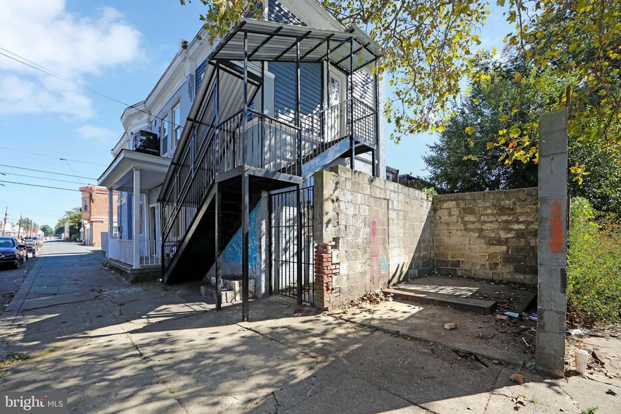 Corner property.  This duplex has been remodeled and is 90% complete. Each unit features 2 bedrooms and 1 bath plus eat in kitchen.   Both units feature new gas forced air heat and central AC.  New sewer lines and new Pex plumbing. New bathrooms in each unit.  New kitchen cabinets in each unit.  Granite counter tops are in the unit ready to be cut and installed.   New floors in each unit.  Vinyl replacement windows. Waiting for your finishing touches.  Property is being sold as is, where is.  Seller will do no repairs.   Property is vacant and will be delivered this way.  Buyer responsible for city CO.   One block to Mt Ephraim Ave.