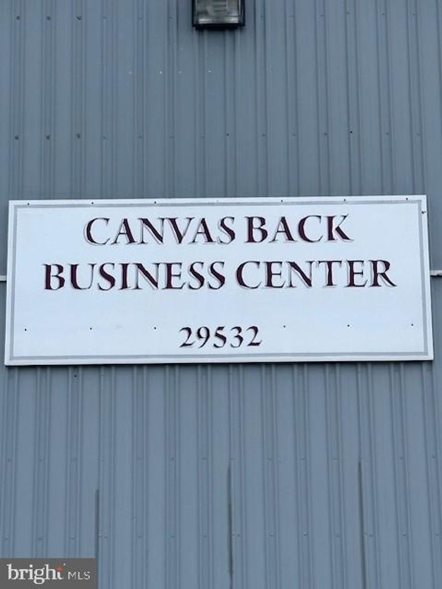 Canvasback Business Center.  Units 8 and 18. 1200 sq. ft. of office space. Currently a pet grooming facility.  Private bath and 2 entrances with ample parking.  The unit offers many possibilities for changing the floorplan to suit you and your business.  Available Nov 1, 2025.