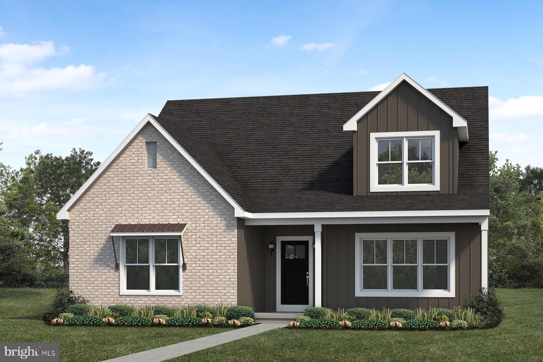 UNDER CONSTRUCTION – AVAILABLE THIS FALL: This charming 1-story home in our Winding Creek 55+ community includes a welcoming front porch, 9’ ceilings, and an unfinished bonus room on the 2nd level. The 2-car, rear-load garage opens to a mudroom complete with a built-in bench and large pantry. At the front of the home, there are 2 bedrooms and a full bathroom. Stylish vinyl plank flooring in the foyer extends throughout the main living areas. The living room boasts a cathedral ceiling and a cozy gas fireplace with floor to ceiling stone. The kitchen features stainless steel appliances, attractive cabinetry and quartz countertops with a tile backsplash. The sunny dining area provides sliding glass door access to the rear patio. Tucked quietly to the back of the home, the owner’s suite includes a private bathroom with a double bowl vanity, tile shower, and an oversized closet.