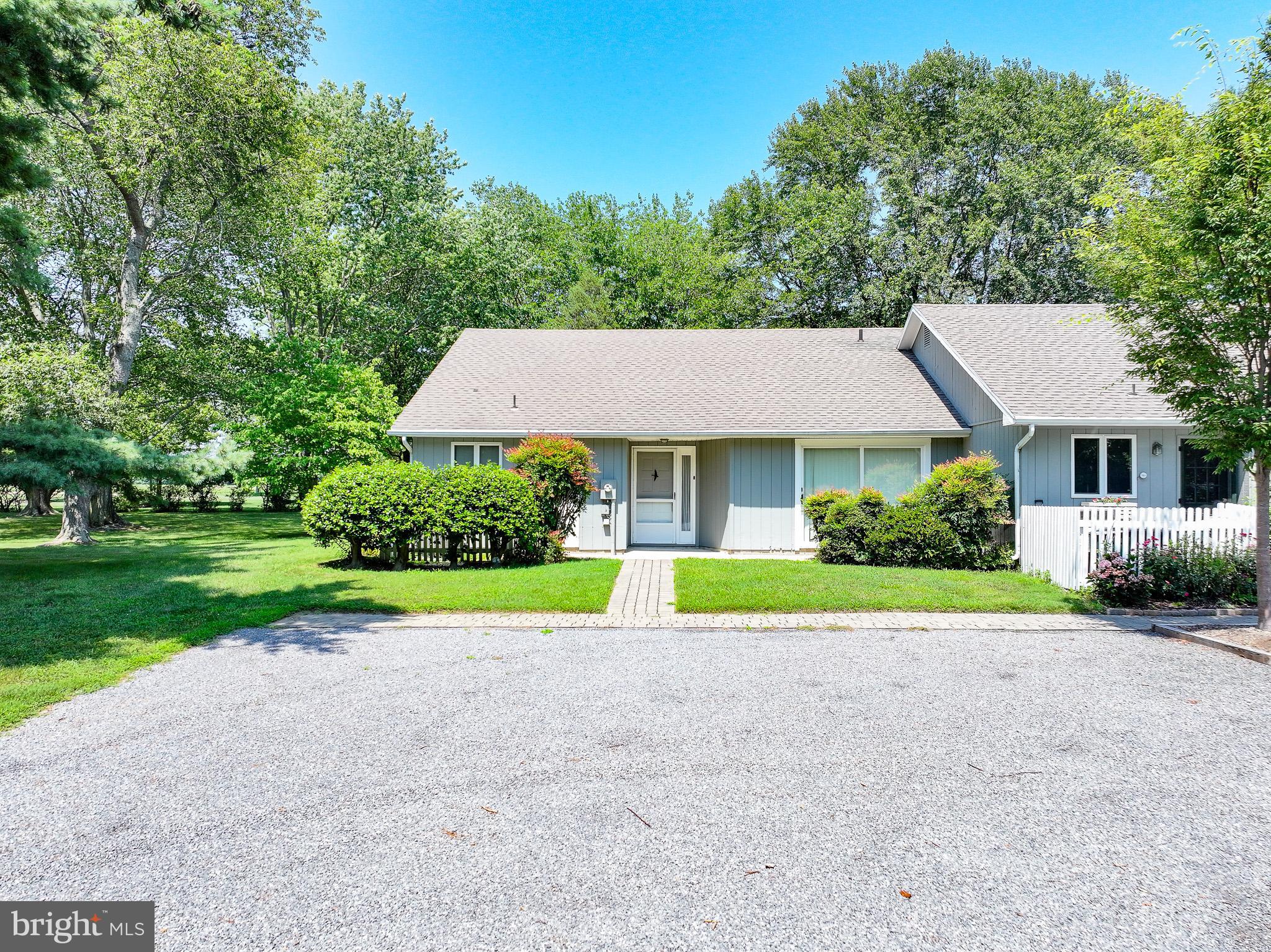 Two bedroom, two bath home overlooking the Links at Perry Cabin. The spacious unit offers a living room with brick hearth fireplace, kitchen with table space and separate dining area. Relax on the rear patio overlooking a scenic community area and golf course. Minutes from downtown St. Michaels with boutique shops and restaurants.