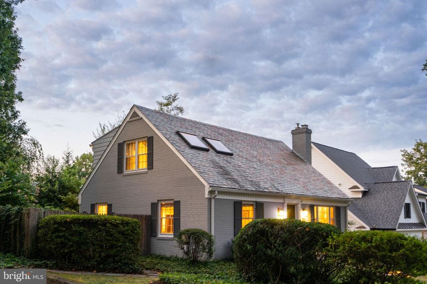 Welcome to 6407 Winston Drive—a storybook Cape Cod in coveted Merrimack Park that perfectly blends timeless charm, modern updates, and a true sense of community. Set on a large lot with a perfectly level backyard, this 4-bedroom plus office, 3.5-bath residence offers thoughtful design, flexible spaces, and beautiful flow—just steps from Merrimac Park.

The main level features an inviting living room filled with natural light and anchored by a fireplace framed with custom built-ins. The open kitchen serves as the heart of the home, showcasing a Viking stove and hood, double ovens, a pull-out pantry, generous counter space, and an adjoining dining area designed for both everyday living and entertaining. A separate family room creates two distinct gathering spaces on the main level, offering room for everyone’s needs.

A dedicated main-level office doubles as a guest bedroom with direct access to the rear patio and a nearby powder room—adding versatility and convenience.

One of the home’s most special features is the all-seasons conditioned sunroom, overlooking the flat, private backyard with patio access—an inviting space for year-round relaxation or hosting friends and family.

Upstairs, the primary suite includes custom built-ins with sconces, a walk-in closet, and a dual-sink bath with a tiled shower. Two additional bedrooms share a hall bath with a tub, completing the upper level.

The fully finished lower level adds even more flexibility with a fourth bedroom, full bath, recreation room, new LVP flooring, laundry, Elextric car charger, and a large storage room—all with walk-up access to the backyard, and an.

Additional highlights include a slate roof, new carpet in the bedrooms, and a long driveway offering abundant off-street parking and an electric car charger.  Every corner of this home radiates warmth and storybook classic charm.

Located within the Wood Acres, Pyle, and Whitman school cluster, 6407 Winston Drive enjoys a prime spot just steps from Merrimac Park—featuring new playgrounds, tennis and basketball courts, walking trails, and open green space. Nearby are Merrimack Pool, the Bannockburn Community Clubhouse, Glen Echo Park, and convenient commuter routes, offering the perfect blend of comfort, character, and connection in one of Bethesda’s most beloved neighborhoods.