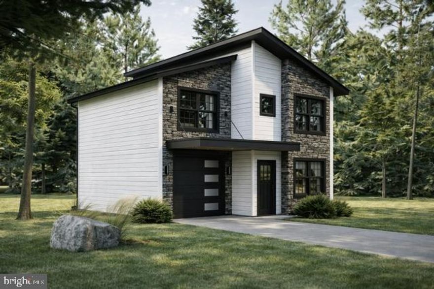 Modern new construction home with striking stone and white siding exterior, black windows, and clean 
architectural lines. This thoughtfully designed two-story home offers an open-concept layout, bright living 
spaces, and a sleek kitchen perfect for everyday living and entertaining. Attached garage and modern 
finishes throughout. Estimated completion: May 2026. Don’t miss your chance to own this beautiful new 
build — last lot available.