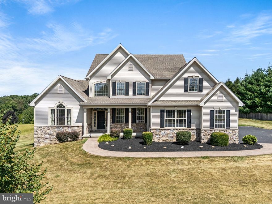 WELCOME to 114 JACOBS DRIVE in the Jacobs Run neighborhood of West Caln Township!

On a cul-de-sac of well-maintained custom homes, the front porch entrance of the desirable Gabrielle model offers curb appeal and a gracious welcome. As you step into the foyer of this custom-built home, you are greeted by a dedicated entry, BRAND NEW 5” plank SOLID OAK floors with a 2-story Great Room just ahead. The spacious Great Room includes a gas FIREPLACE with a stone surround plus a 9'  three-lite patio door walkout to a spacious back deck. The deck overlooks your substantial, private backyard screened on two sides by trees but open to sunsets on the west. The desirable MAIN FLOOR PRIMARY BEDROOM with En-suite Bath includes a corner whirlpool tub, a standalone shower, double vanity, and also a walk-in closet. 

Additional main floor features include:
• Vaulted ceilings in the spacious Main Floor Den (could it be a home office, playroom or study?).
• Eat-In Kitchen with an upgraded bump-out with three 6' arched windows promising wonderful natural light.
• Main level dedicated laundry room that includes a utility sink and convenient independent exterior access. 
• Convenient powder room
• Oversized (23x23) attached 2-Car Garage with ample additional driveway parking. 

This home has three levels including 3 additional bedrooms plus large bonus room upstairs. Also upstairs is a and nice sized full bath with another double vanity and private toilet & tub/shower. Downstairs this property also offers a full unfinished 1700 square foot basement. French Doors allow groundlevel walkout access to the backyard from the basement. The basement in the home is an incredibly clean and well-cared-for space with endless possibilities to fulfill your family’s needs or dreams.

Quality materials like 30-year shingles, Quartz countertops and previously mentioned solid oak floors add further appeal to this 4 bedroom/2.5 Bath beauty priced 25% below Chester County’s median price for a 4 bedroom home. The last 4 homes sold on Jacob Drive have gone under contract in less than a week. This one truly won’t last.