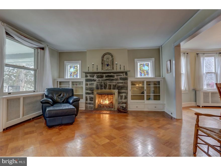 Welcome home! This spacious and charming Chatham Park home offers many updates throughout. Living room with gas stone fireplace and glistening hardwood floors. Large formal dining room with crown molding and chair rail. Newer kitchen with granter countertops featuring a large kitchen island, gas fireplace plus a large walk-in pantry as well as a bright and cheery breakfast room. 5BR/2BA or consider using one of the bedrooms as a home office or laundry on the main level. The hardwood floors on the first floor have beautiful wood floor inlays made by true craftsmen of their day. The second level features 3 bedrooms, 1 full bath as well as a large common area to use as a great room or play/study/gaming area. Great storage throughout this home. Gas heat. New just built two car garage and hot water heater. Large front porch as well as a rear yard patio. The garage was just built therefore we have just seeded rear yard areas disturbed during the garage construction. Unfinished walkout basement with laundry room. One year HSA home warranty.