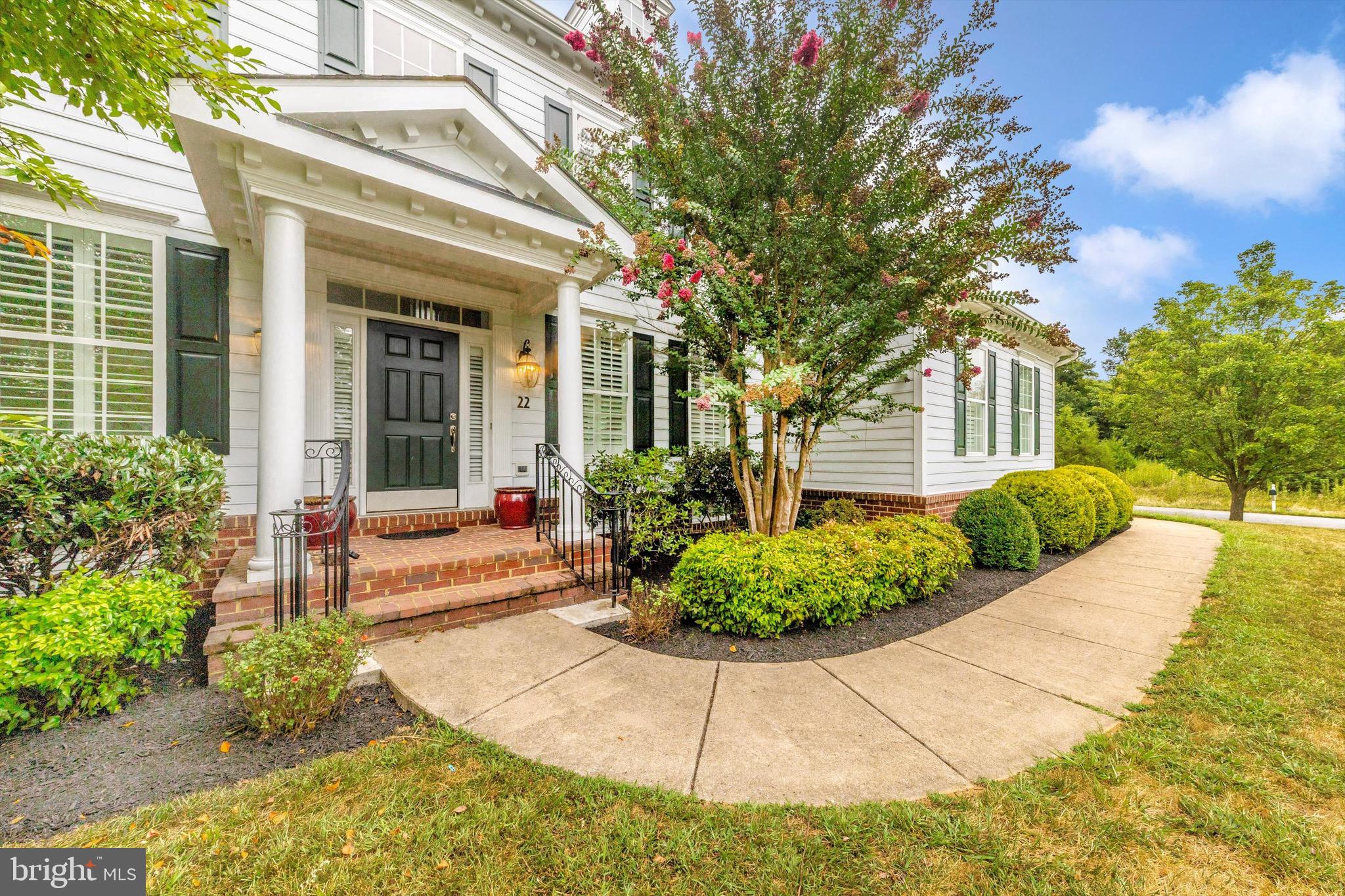 Welcome home to 22 Reachcliff Circle—a meticulously maintained 4-bedroom, 4.5-bath home in the sought-after Fernbank at Cress Creek community in historic Shepherdstown. Situated just minutes from downtown Shepherdstown and Shepherd University, this location offers the perfect balance of peaceful living with easy access to dining, shopping, and cultural experiences.
From the moment you step inside the beautiful open foyer, it’s clear this home has been lovingly cared for and thoughtfully upgraded. The spacious open-concept layout is perfect for both everyday living and entertaining. The heart of the home is the large kitchen, offering ample space for a full dining table, a newly installed kitchen hood, and an easy flow into the living area where a cozy propane gas fireplace creates the perfect gathering space. Large windows throughout flood the home with natural light and provide peaceful views of the beautifully landscaped front and back yards.
Upstairs, you’ll find generously sized bedrooms with large walk-in closets. The primary suite is a true retreat, featuring cathedral ceilings with a ceiling fan, a private sitting room, a spacious full bath, and closets. A dual staircase adds an elegant touch, with a chairlift installed on the right staircase for added accessibility.
The basement is mostly finished, offering additional living space and versatility. Only two rooms remain unfinished, currently being used as oversized storage areas.
Updates include new LVP flooring and blinds in the basement to help regulate temperature, two upgraded bathrooms upstairs, and fresh paint both inside and out. A brand-new roof was installed in 2021.
The exterior is just as inviting, with a peaceful patio space in the backyard—ideal for relaxing or hosting guests. This home offers the perfect blend of comfort, space, and thoughtful updates in a quiet, desirable neighborhood—just minutes from all that Shepherdstown has to offer.
Don't miss the opportunity to make this warm and welcoming home yours!