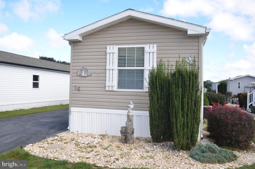 Beautiful Move-In Ready Home!
Welcome to this charming 3-bedroom, 2-bath home where you can enjoy year-round coastal living—or make it your perfect summer getaway. Conveniently located near Delaware’s renowned beaches, shopping, and restaurants, this home offers both comfort and convenience. 
Step outside to relax on the inviting front deck with your favorite book, or gather with friends on the private side patio—perfect for grilling and outdoor dining. The home is beautifully landscaped and just steps away from community amenities and the nearby bike trail. 
Inside, you’ll find a bright, open kitchen featuring granite countertops and stainless steel appliances. This home is being sold “as-is” with inspections for informational purposes only.