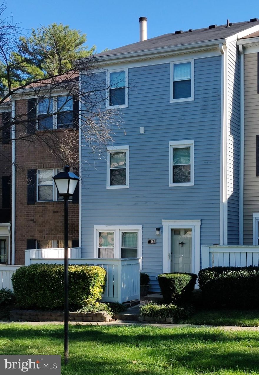 3 Bedroom, 2 Bathroom, Low Maintenance House in Excellent Condition in a Popular Location near Shops, Restaurants, Schools, and Transportation! There are Three Floors, the Walk-In level, plus Two floors up. 1) WALK-IN LEVEL includes: Living room-Dining room combination, Kitchen, coat Closet, and electric Water Heater (under the stairs). Kitchen updates include Refrigerator (bought in '21, installed in '23), electric Range, Range Hood, Dishwasher, Counter top, Sink, and Faucet. LED Lights, most are recessed, and there are two speaker shelves for surround sound speakers in the Living Room. The Carpet and padding for the whole house were replaced in October. There's a New in Box GE water heater included, even though the current one is working fine. 2) ONE FLOOR UP includes: New, Stacked, Full size Clothes Washer and electric Dryer (both bought in '21 and installed in '24) leading to the Renovated Bathroom with large format porcelain tile floor and shower surround with shower niche, Kohler Bathtub with Delta valve, handle, and spout. Kohler toilet, dual sink Quartz vanity top with Delta faucets, Recessed LED Lights, one large wall shelf, two large towel bars, a towel ring, and multiple wall hooks. Under the stairs there's a storage closet with Built-in shelves. Towards the front of the house, there are two Bedrooms, each with a window, a closet, an air register, and an overhead LED light . Room #2 measures approximately 8'5"W X 9' L and Room #3 measures approximately 7'10"W X 13'5" L. 3) TWO FLOORS UP: The whole floor is basically the Main Bedroom, Bathroom, and Large closet with a standard door, with two additional bi-fold door Closets and two Windows. Lights are mostly Recessed LEDs and there's a fan in the middle of the ceiling. The Bathroom has been updated with a shower with sliding glass door, large format porcelain tile floor and shower surround with shower niche, including a Delta valve and handle. The vanity top is granite, faucet is a Delta, and the toilet a Kohler. There are two wall storage shelves, two large towel bars, one small towel bar, and plenty of wall hooks. Room #1 measures approximately 14' 1"W X 16' 9"L. The house has been owner occupied by no more than two adults and no pets for the last 20+ years. It sits on a privileged location within the condominium because it faces a large grassy area, as opposed to parking spaces or homes that are a little too close, but at the same time is near Brandermill Dr. where additional vehicles can be parked. The reserved parking space is the closest one to the house. The Condominium dues cover the swimming pool, roof and siding repair and replacement, common grounds maintenance, snow and ice removal and treatment (up to your door), trash collection (in front of the house). For those unfamiliar with the location; it's near I-270, RT355, Montgomery College, Walmart, Target, Home Depot, Aldi, TJMaxx, and a number of shops and restaurants.