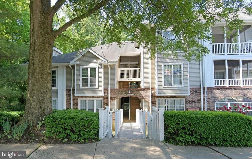 Charming Condo in Bel Air's English Country Manor. Reasonably priced two bedroom and two full bath condo with enclosed sunroom featuring tons of natural lighta and a  unique brick accent wall. Open floor plan with kitchen and breakfast bar overlooking the dining room and living room.  All new LVP flooring and fresh paint.  Two generously sized bedrooms with the primary bedroom having a full owners bath and walk in closet.  Ample parking ensures you and your guests always have a spot.

As part of the English Country Manor community, you'll have access to fantastic amenities, including a community center, fitness center, sparkling pool, and a charming party room. Take leisurely strolls along the walking paths, unwind by the gazebo, or take in the beauty of the water features and meticulously landscaped grounds.

Located within walking distance to shopping and dining options, this condo offers the ideal blend of tranquility and convenience. Don’t miss your chance to call this lovely property home!