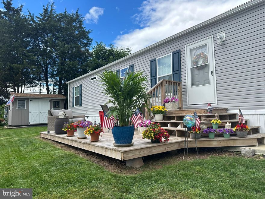 Exceptional, fully furnished, one floor living, with an awesome pressure treated deck, storage shed. Built in 2022, the owner has taken excellent care of this unit, even adding mini split HVAC heating and cooling, which is less expensive to run that the unit's own propane gas forced air heat. Ready for immediate possession!