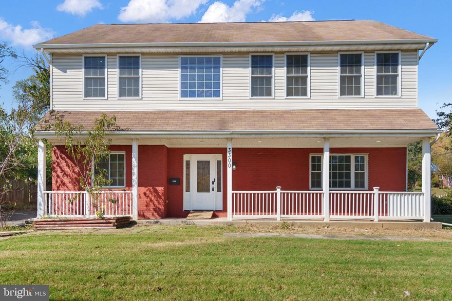 Great location inside the beltway! Come enjoy this enormous home and second-floor addition built in 2007. It has over 2500 sq ft, 5 bedrooms, 3.5 bathrooms, and an office that can be converted to a 6th bedroom. In addition, there is over 1100 sq ft of unfinished basement with a rough-in bathroom. Wonderful corner lot. 
Equity building potential for a new owner with any renovations. The refrigerator and both water heaters were replaced in 2023. New carpeting was installed in 2024.  Plenty of off-street parking in a private lot.