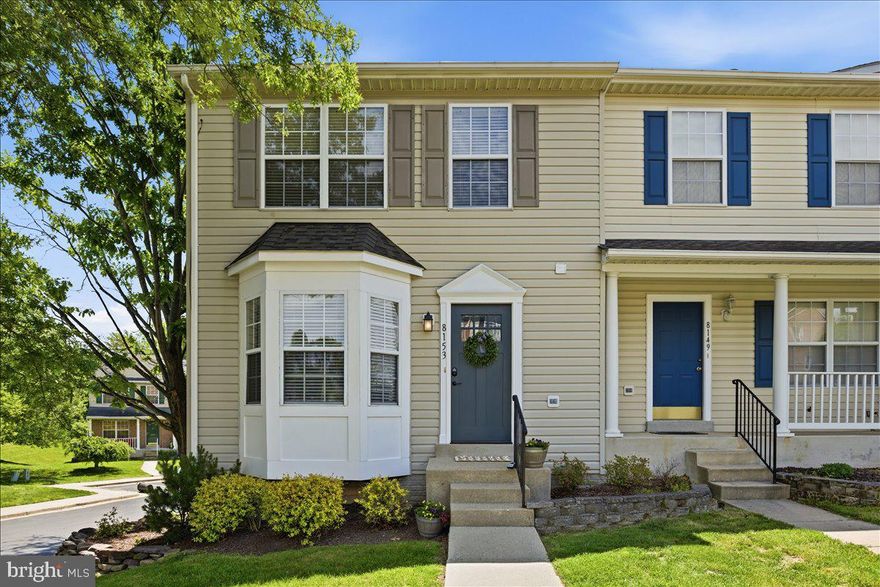 Welcome to 8153 Woodland Ln in Chesapeake Beach! This well maintained end-unit townhome offers the perfect blend of comfort, space, and convenience. Featuring 3 bedrooms and 2.5 bathrooms, this home is designed for both everyday living and entertaining. The main level boasts warm hardwood flooring throughout the living room, dining area, and kitchen. Step outside to the private deck—perfect for relaxing or hosting gatherings.The finished basement adds valuable living space with luxury vinyl plank flooring, a cozy fireplace, and a versatile layout that includes a laundry room and separate storage area. The roof was replaced in 2025, the HVAC in 2021 and the water heater in 2024. The primary bathroom was updated just a few months ago and the basement features new LVP flooring and fresh paint. 
Enjoy nearby neighborhood amenities including common areas, playgrounds, and a basketball court.Conveniently located near local shops, dining, and commuter routes, this home is a fantastic opportunity to enjoy all that Chesapeake Beach has to offer. *Please contact co-listing agent, Danielle Rowe, with any questions.*