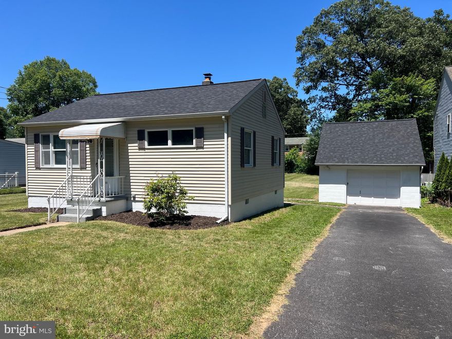 What a great deal in water access neighborhood with boat ramp.  Two bedrooms and one bathroom rambler style home within commuting distance to Baltimore and Annapolis.  New roof, flooring, paint, and appliances.  Bonus room on rear of the house that backs to the large and flat backyard.  Detached garage which could be a workshop as well.  Come see this quaint gem because it won't last long. 
front door to be replaced or credit.
Be very careful when going into the basement not to bump your head...the entrance is very low...
