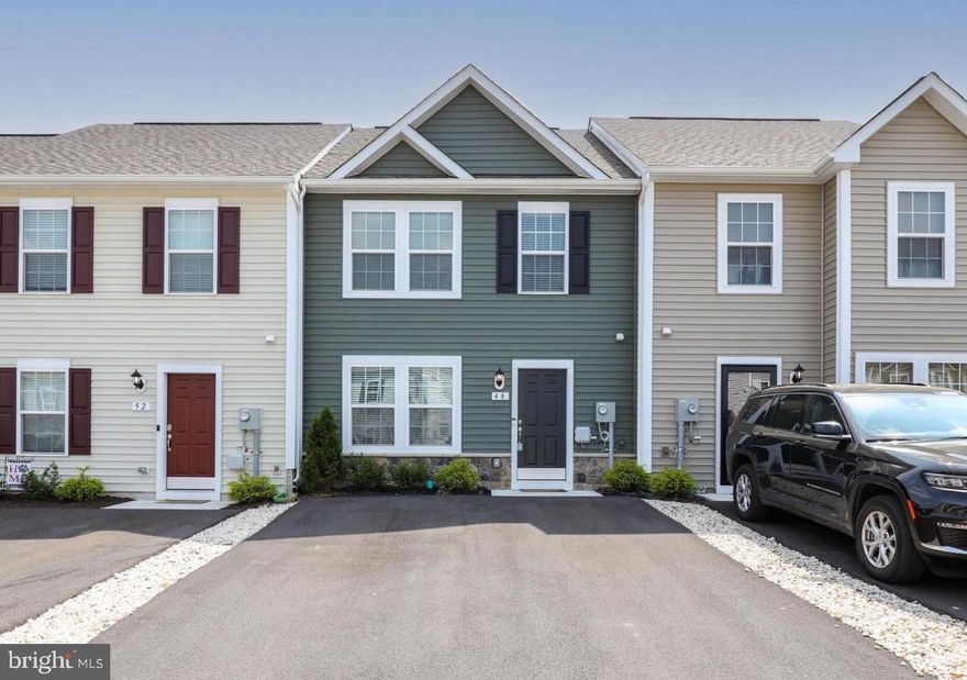 **Charming Townhouse for Rent in Prime Location**

Welcome to your new home! Built in 2021, this immaculate 2-story townhouse is turn-key and move-in ready. The eat-in kitchen features a breakfast bar/island, stainless steel appliances, granite countertops, pantry, and a Morning Room. The open and bright family room comes with a convenient half bath. Enjoy LVT flooring throughout the entire first floor and plush carpet in all bedrooms. The primary bedroom boasts a vaulted ceiling with additional square footage from the "bump out" over the Morning Room. The upgraded exterior package includes stone on the front. Step outside to a 15x8 patio off the Morning Room and an attached storage shed at the rear. The property backs to trees, offering added privacy. Additional amenities include 30-year architectural shingles, a Google Nest, Ring doorbell, and an electric lawn mower. Located in a great area for commuters to Northern Virginia and Maryland, this like-new, conveniently located townhome is a must-see. Don't miss your chance to rent this beautiful property!