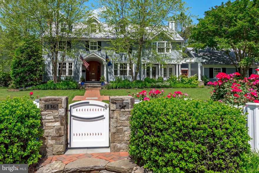 NEW PRICE and POOL RENDERING AVAILABLE....want a pool? You can have one here....Murray Hill Classic 1940's Center Hall Colonial, steps from Spa Creek, w/gorgeous and abundant landscaping and charm. High end upgrades throughout....most recent upgrades include new Master Bathroom, porch off of Master has been enclosed and is now a cozy sitting/TV/office space, Built-ins and bench added in hallway to Master for additional storage and convenient for laundry supplies, second bathroom on second floor completely redone, wood burning fireplaces converted to gas.....so much more to see. Gourmet Kitchen conveniently located next to Family Room w/fireplace and built-ins. Blue-stone outdoor Kitchen and Outdoor Fireplace....loads of room for easy entertaining. Detached 2 car garage, synthetic slate shingles, LL wine room and exercise room...plenty of room on the LL for a pool table and large sitting area for TV watching. Separate renovated 1940's garage used for kayak, canoe, bike storage....and, don't forget Spa Creek is a stone's throw away. And, a private, covered back porch with Brazlian hardwood floors....napping/reading heaven! Custom fencing, you'll love the curb appeal, gracious entrance and great location for living the dream Annapolis lifestyle.