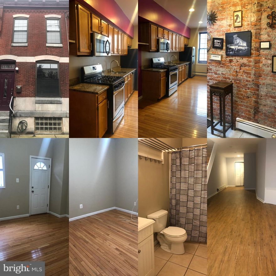 Sleek and modern, bi level 2 bedroom apartment in Passyunk Square... 1st floor apartment with 2 bedrooms , 1 bath with a huge fixed basement!!   The  2 bedrooms are on the first floor, Slick hardwood floors, reset lighting, open air eat in kitchen with full appliances,  separate dining area....2 bedrooms are very spacious with plenty of closet space, also has a small backyard, basement is huge great for entertaining or TV room or ex. bedroom also with an extra laundry room with a full washer and dryer, the neighborhood is tops just steps away from East Passyunk Ave. name your favorite spot... POPE ,B2 ,Stateside,  , Black and Brew , Fond every restaurant and cafe that you wish for! The Acme and CVS right across the street as well. easy to show!!