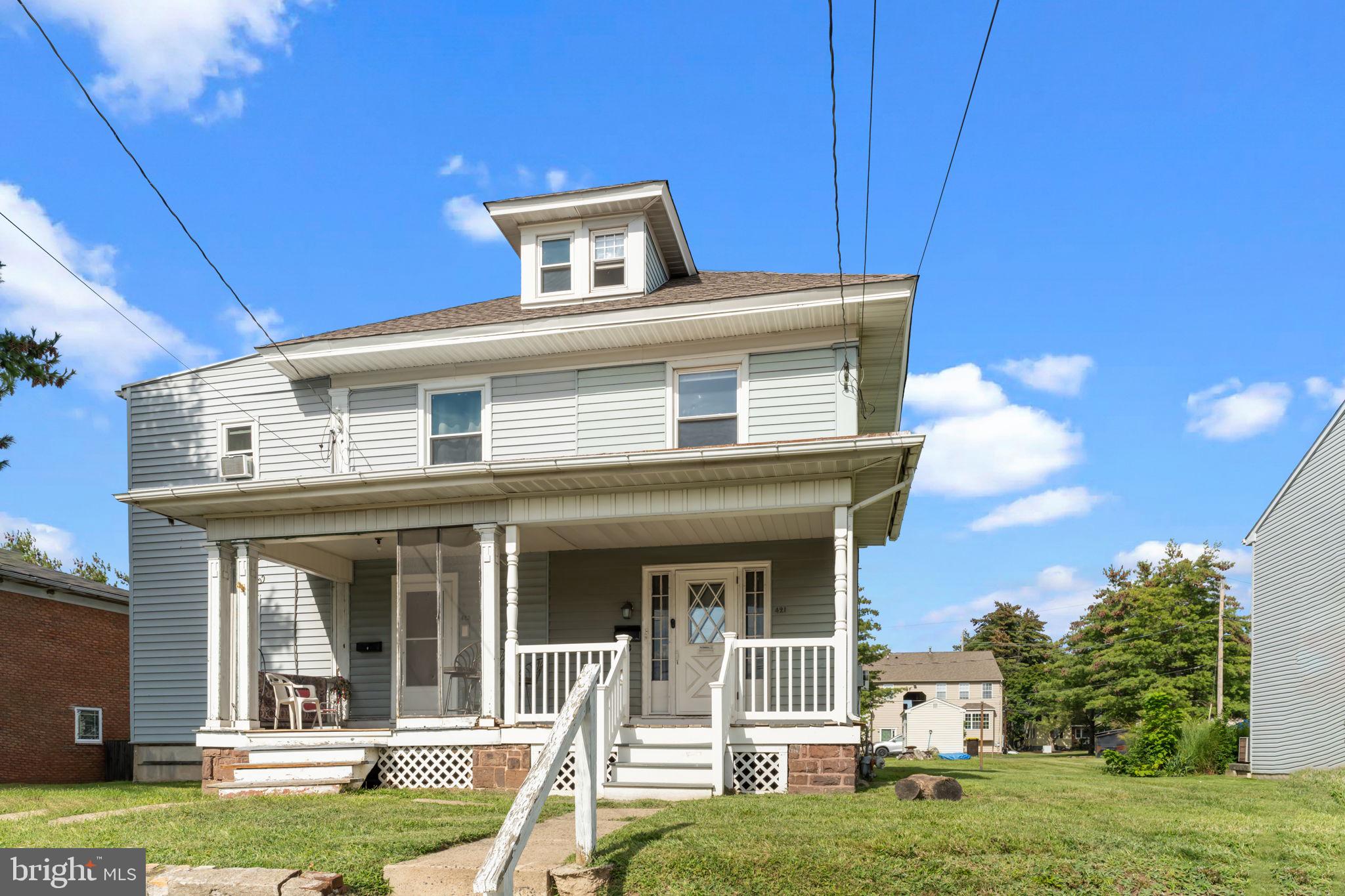 This charming 3-bedroom, 1-bath twin is perfectly situated within walking distance of Lansdale's vibrant local restaurants, shops, and community events.
Step onto the inviting front porch and into a bright, open-concept living and dining area featuring sleek laminate flooring, neutral tones, and an abundance of natural light from large windows, perfect for relaxing or entertaining.
The spacious kitchen offers ample room for meal prep and dining, with enough space to easily accommodate a central island if desired. Just off the kitchen, you'll find access to a cozy back deck ideal for enjoying the upcoming crisp fall mornings or winding down in the evening.
Upstairs, you’ll find three generously sized bedrooms, all with plush carpeting and easy access to an updated hall bathroom. The full basement houses the laundry area and provides plenty of additional storage space.
Outside, enjoy a large backyard perfect for outdoor games or gardening, and the oversized shed is great for tools, bikes, or seasonal gear. The home is accessible by a private drive, and offers off-street parking for up to four vehicles.
Don’t miss the opportunity to make this affordable move-in ready home your own in one of Lansdale’s most walkable neighborhoods! This one won't last long, come visit one of the THREE open houses scheduled for this weekend, Friday 5pm-7pm, Saturday 10am-12pm, or Sunday 2pm-4pm.