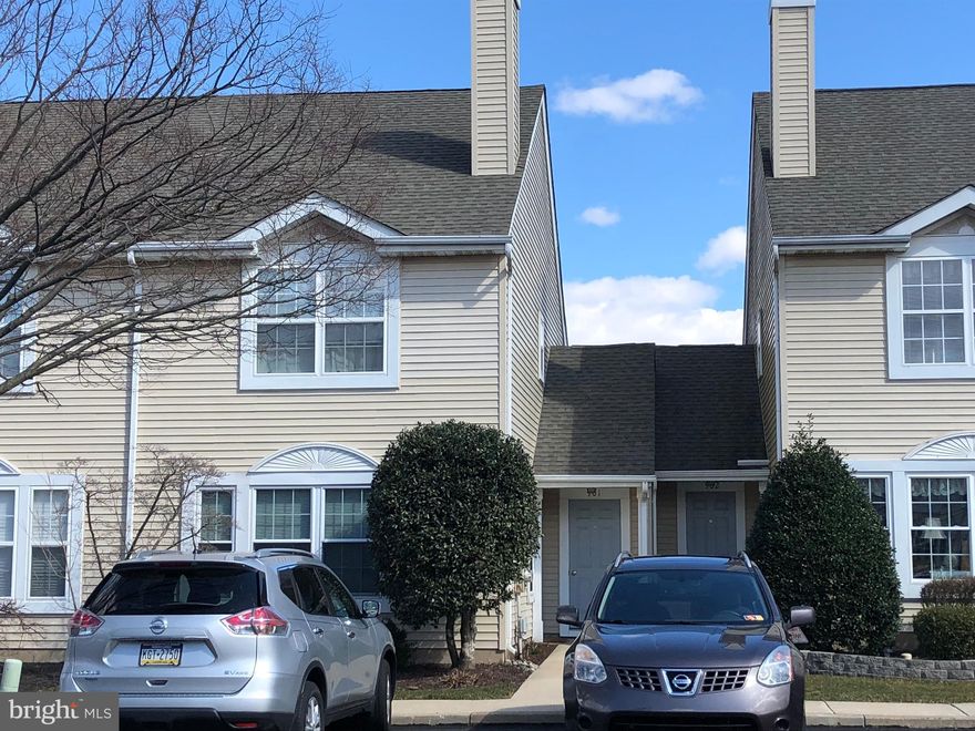 Showings start Sunday, March 31 at the Open House.  Fabulous and affordable updated townhome in popular Gwynedd Pointe.  You won't find another home like this!   Cost saving upgrades include newer roof, heater, air conditioner, hot water boiler, Pergo floors throughout the first level, replacement windows in the front of the home and newer kitchen appliances. Greet your guests at the covered porch.  You'll love the feeling of the open floor plan which boasts spacious living room with wood burning fireplace.  First floor features kitchen with breakfast bar open to generous dining room and newer sliding doors leading to outdoor space.  Continue your entertaining or enjoy reading a book on your private back patio. Conveniently located laundry/utility room and powder room complete the 1st floor. Upstairs, master bedroom boasts vaulted ceiling and two double closets.  One more spacious bedroom with vaulted ceiling and 2 more double closets.  Pull down stairs for additional storage. Newer bathroom completes the 2nd level.  Abundant community parking is another plus of this wonderful home centrally located within walking distance of great shopping, restaurants, major roads & train.   Don't wait to make this home your own!