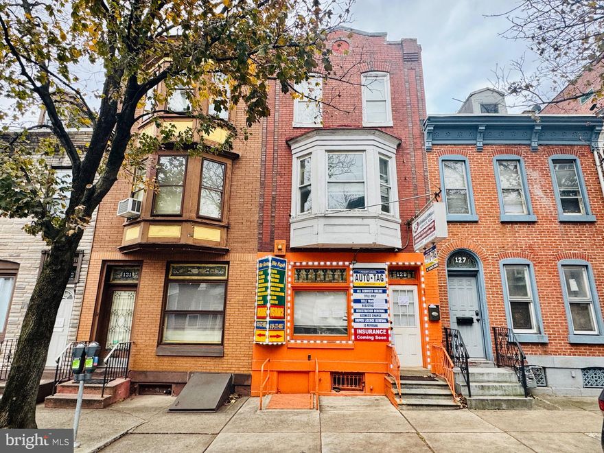 Downtown City of Reading middle row 2 unit building located in the C-R zoning district, previously used as a commercial office on the main level unit 1 and a residential unit 2 on the 2nd & 3rd floors but its only zoned for ONE commercial unit. There is no permitted residential use unless the owner occupies the entire building as commercial and lives in the 2nd unit. The new owner will have to apply for a zoning  change with the city to be able to use it as a commercial and residential building. Unit 1 - 1st fl, 4 rooms comprised of a waiting room and 3 offices, a powder room, gas heat, central air, rear patio, 1 car carport.  Occupant pays for electric, hot water, gas heat. Projected rent: $1200 a month. This was the owner's personal business office and is still be operated by family. Unit 2 - 2nd & 3rd fl, 4 rooms, 2 BRS, liv, modern kit, 2 full modern baths, gas cooking, gas or electric hot water, gas F/A heat, walk-in closet. Large 2nd level deck. Occupant pays for electric, hot water, gas heat. This was the owner's personal living unit and has a primary suite with a primary bath and walk-in closet. Projected rent $1600. Total projected income: 33,600. Total expenses: 7792. NOI: 25,808. Cap Rate: 11%. Expenses breakdown: Taxes: 1992. Ins: 1,500. W/S/T/R:1200. Permit: 100, Trash: 500, Electric: 2500. Additional features include 2 gas forced air furnaces, central air for the office, 1 gas water heater, 1 electric water heater, a metal roof, 200 AMP main electric, 2-100 AMP breaker panels, covered carport off street parking for 1 car. Paved parking lot known as 132-134 Cedar Street with parking for up to 12 cars. To be sold as a package deal with 125 N. 8th Street, Reading, PA 19601 - 225k. 132 Cedar Street, Reading, PA 19601 - 20k & 134 Cedar Street, Reading, PA 19601 - 20k. Total package price is $465k. This is an estate sale and is to be sold AS IS.