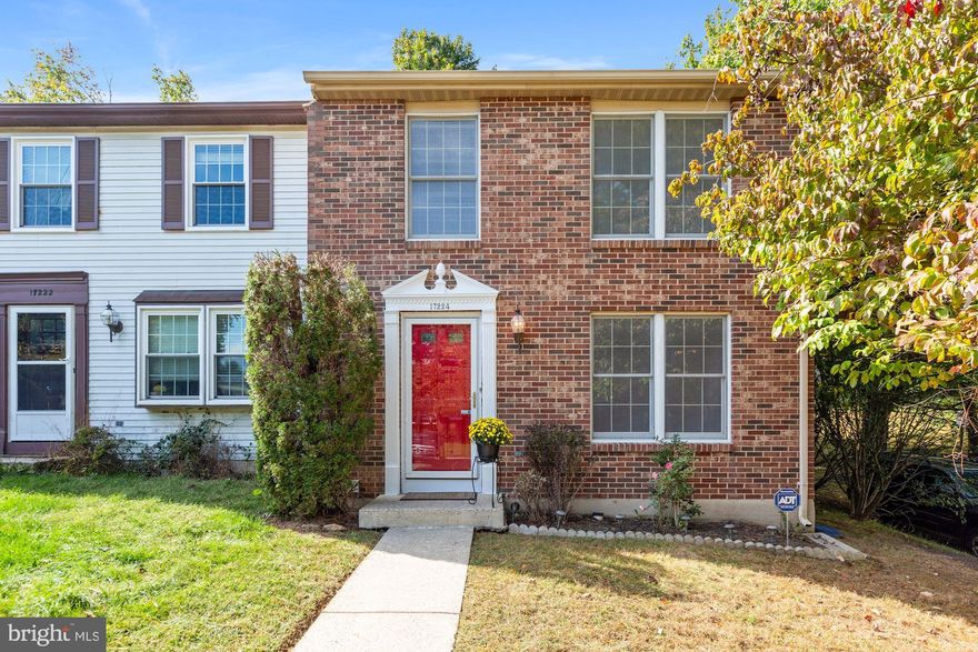 OPEN SUN. 2-4 pm.  Call your Movers!  OWN for LESS THAN RENTING!  Beautifully refreshed END-Unit, BRICK FRONT, town-home on quiet cul-de-sac.  Here's what's BRAND NEW.....CARPET in bedrooms and recreation room,  RECESSED  LIGHTS in living room, HVAC SYSTEM,  KITCHEN APPLIANCES (refrigerator, electric flat top range, dishwasher) and LIGHT FIXTURES.  Living room with a BUILT-IN (great for displaying frames, books and collectibles)!  Kitchen with GRANITE counters, STAINLESS STEEL appliances and a PANTRY!  FRESHLY PAINTED in the "it color" Sherwin Williams Agreeable Gray!.  Master Suite with walk-in closet.  Large laundry/HVAC/STORAGE room!  Lovely FENCED BACK YARD with shed.  Fence was replaced a few years ago.  Close to Metro, ICC, 270 and 370!  HURRY!