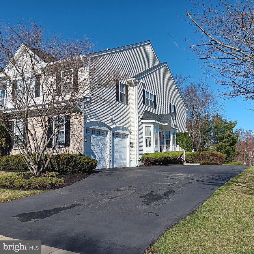 A spacious 3 bedroom 2.2 bath end unit carriage home with finished walk-out basement and 2-car garage in Greenbriar at Thornbury. As you enter into the foyer, you will be greeted by a livingroom on the left-hand side and a hallway leading to a powder room and door to the garage. On the righ-hand side, sits a formal dining-room, 2-story family room with gas-fireplace open to the kitchen with entrance to a rear deck. The second floor offers a master bedroom with lots of closet spaces -- 2 walk-in closets and 2 additional double closets -- and master bath, 2 additional bedrooms and laundry room. Basement is finished with it's own half bath, and a built-in speaker system for music lovers. Driveway is spacious enough to accomodate up to 6 cars. New owner will enjoy practically brand new heater/AC system for which the seller spent $19,000 last fall. The roof is also practically new, installed last Fall. West Chester Schools. Close to main arteries--Rts 352, 926, 3, 202, and 322