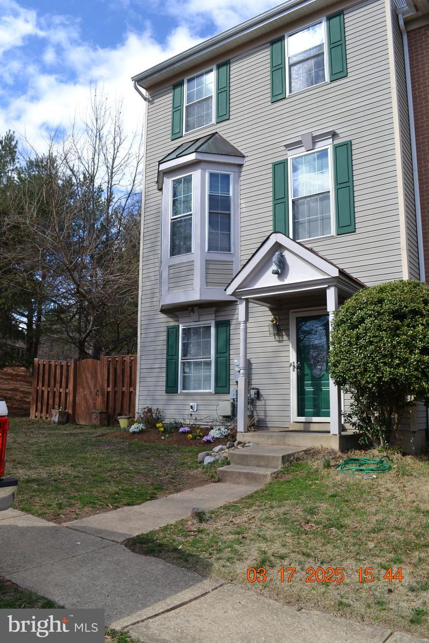 Nestled in the Ridge Commons community in Hanover, Maryland, this well-kept 4-bedroom, 3.5 bath end unit townhouse & end of street, boasts an abundance of natural light and numerous updates throughout. Enjoy the new flooring & Carpet, Fresh paint that complements the home's modern aesthetic. The eat-in kitchen flows seamlessly into the open-concept living room, creating a perfect space for entertaining. The primary bedroom features a spacious unsuited, Possibly In-Law suite on main level, You'll appreciate the convenience of 2 assigned parking spaces right in front of the townhouse. This prime location offers quick access to Arundel Mills and BWI Airport and is conveniently close to both 295 and 95. Don't miss the opportunity to call this townhouse that offers a perfect blend of comfort and convenience, your home.