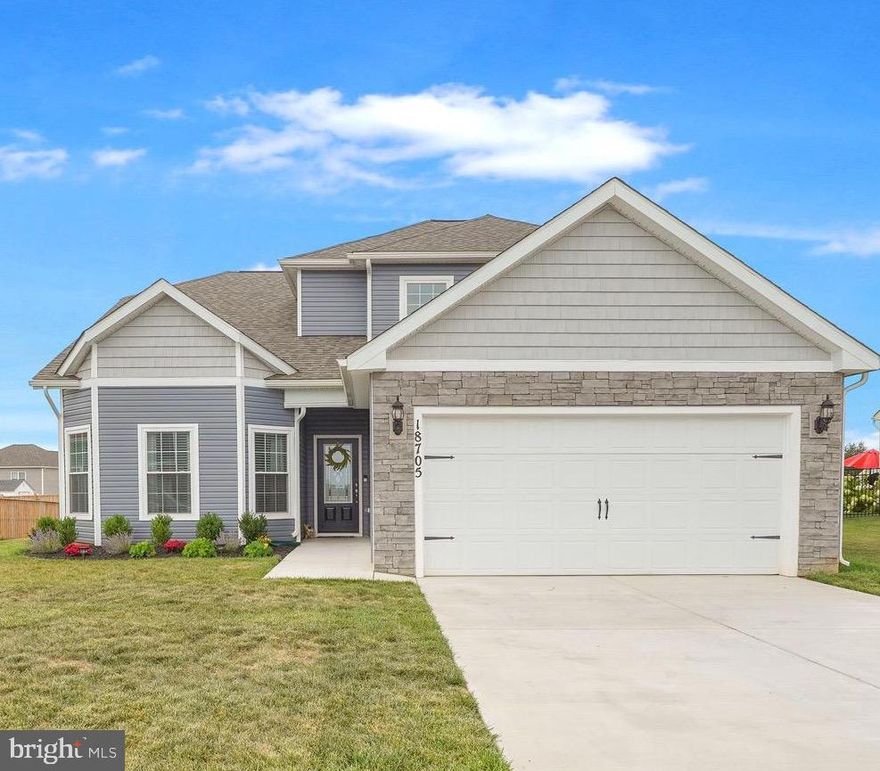 Welcome to 18705 Ballantyne Way, Hagerstown, MD 21740 - where contemporary elegance meets family-friendly living! This stunning 4-bedroom, 2.5-bathroom single family home with 2,337 square feet of spacious living space is a true gem. Built in 2022, with ample room for your family to grow and create lasting memories, this home is nestled in the serene community of Claggetts Mill, offering the perfect blend of modern comfort and peaceful suburban living.

In addition to brand new construction, this home boasts upgraded new plush carpet in the  first-floor owner’s bedroom and closet, smart light fixtures in the owner’s bedroom, designer kitchen fixtures, and smart thermostats upstairs and down.

Situated just minutes from I-70W, you’ll love the proximity to major employers, such as Volvo Group, Leidos, and First Data, as well as shopping centers, such as Hagerstown and Clarksburg Premium Outlets, as well as recreational destinations, such as Hagerstown City Park, Fairgrounds Park, and the breathtaking Appalachian Trail. Plus, nearby national parks like Catoctin Mountain Park and Antietam National Battlefield offer historical and natural wonders for your family to discover.

For those who need to visit our nation's capital, Washington, DC is within reasonable commuting distance, allowing you to enjoy the best of both worlds - suburban serenity and city excitement. Enjoy access to quality healthcare with nearby Meritus Medical Center and top-rated schools such as Pangborn Elementary School, Northern Middle School, and North Hagerstown High

Don't miss out on this incredible opportunity to make 18705 Ballantyne Way your new home. This property is a perfect blend of style, comfort, and convenience in an area filled with opportunities for work, play, and family adventures. Schedule a showing today and start your journey toward the ideal family lifestyle!